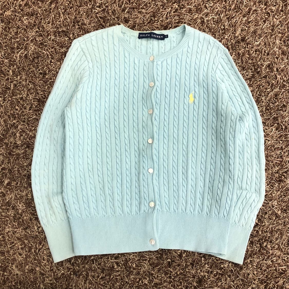 폴로 랄프로렌 여성 케이블 니트 가디건 상품이미지2