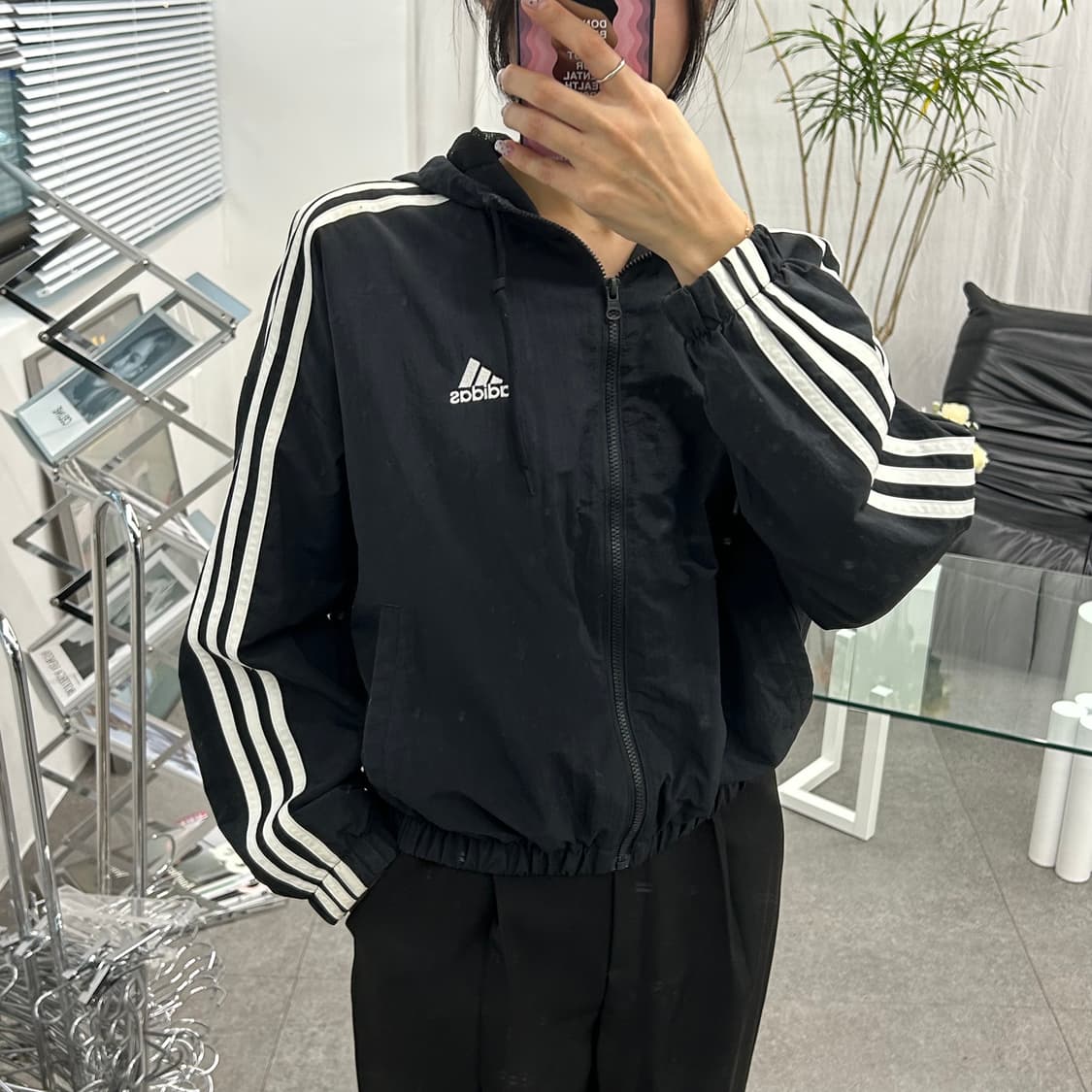 아디다스 크롭핏 윈드브레이커 후드집업 상품이미지3