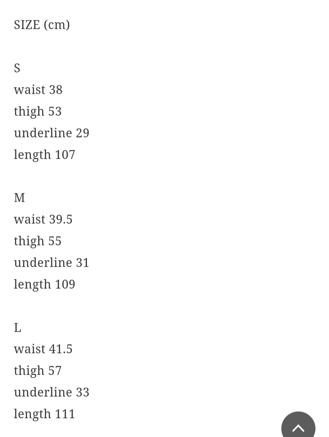 써저리 더블 폴딩 배기 팬츠 m 상품이미지5