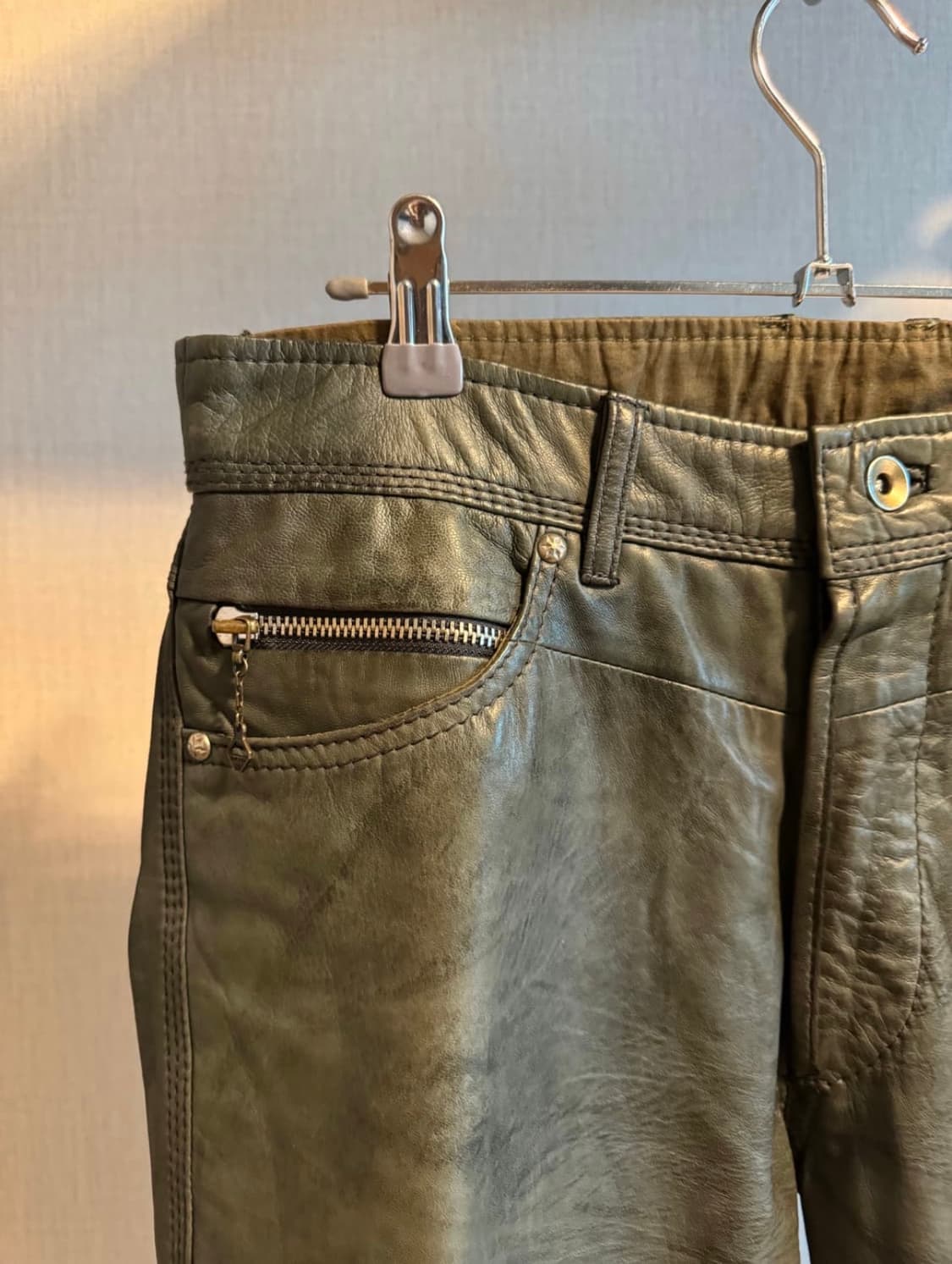 디젤 레더 팬츠 29 상품이미지3