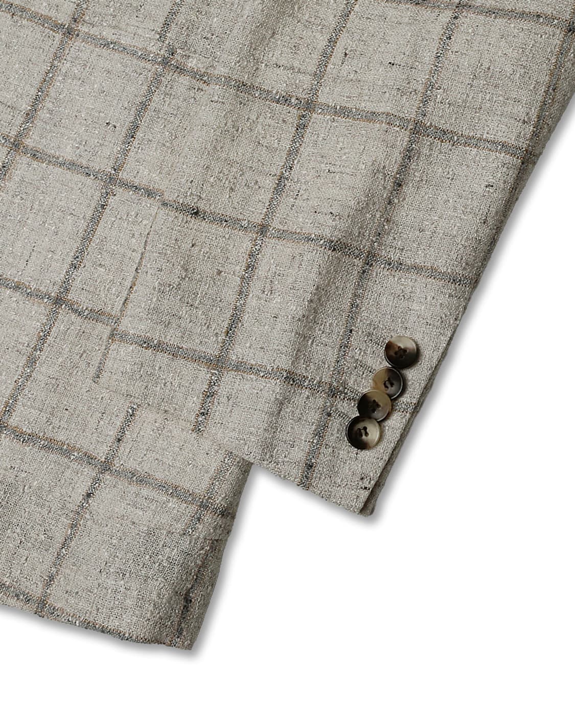 수트 서플라이 [Suit Supply] 아이보리 린넨 블렌드 체크 자켓 상품이미지3