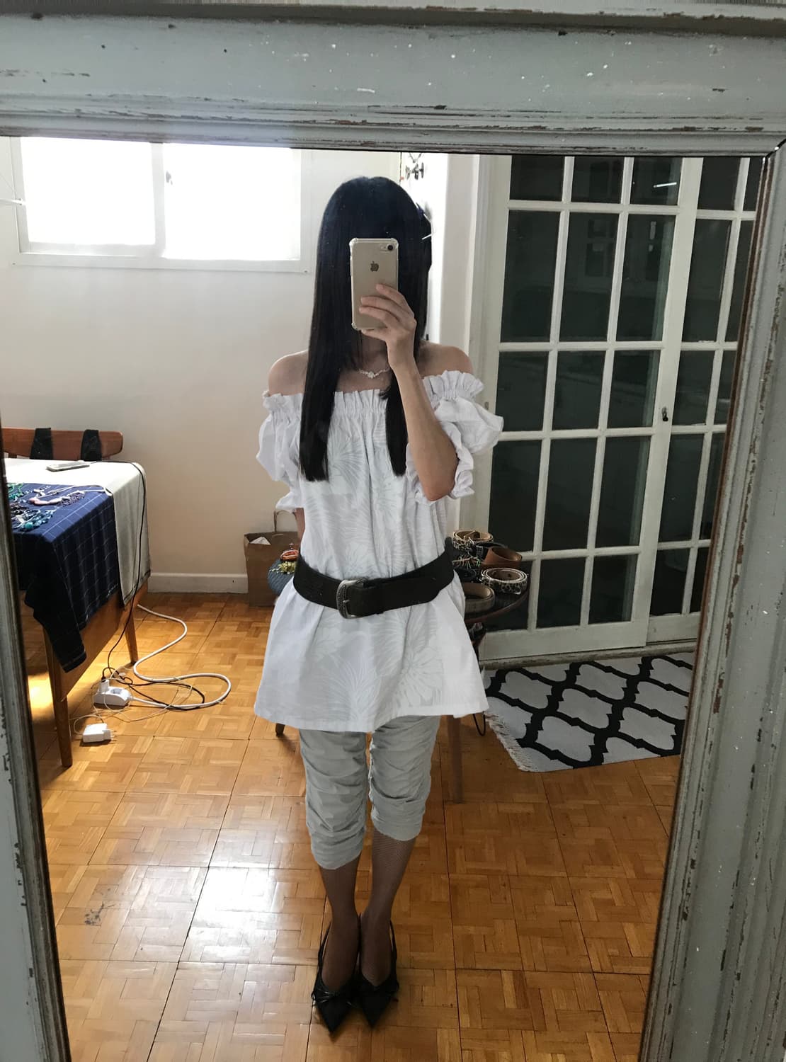vintage grey shirring pants (free) 상품이미지5