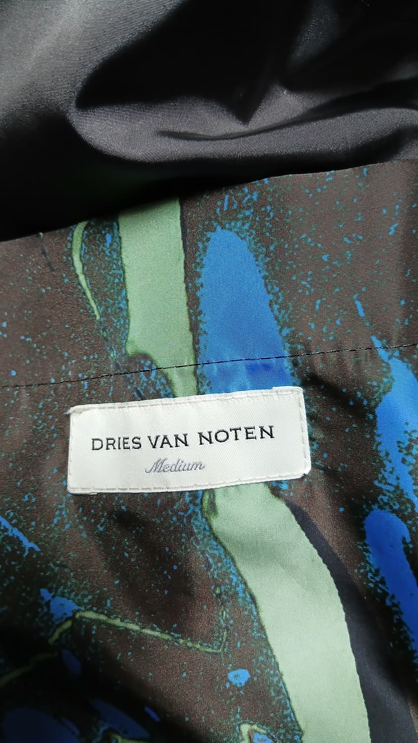 드리스 반 노튼 마블패턴 롱코트 상품이미지3