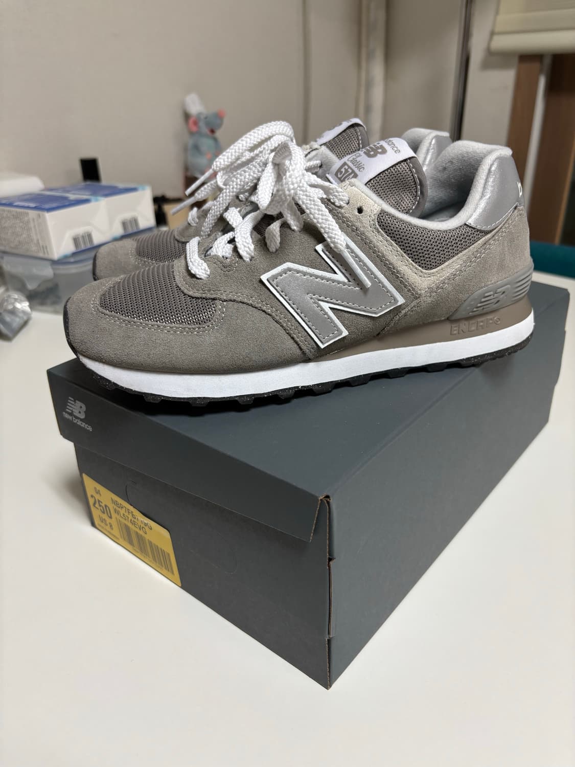 뉴발란스 574 그레이 250 풀박 상품이미지2