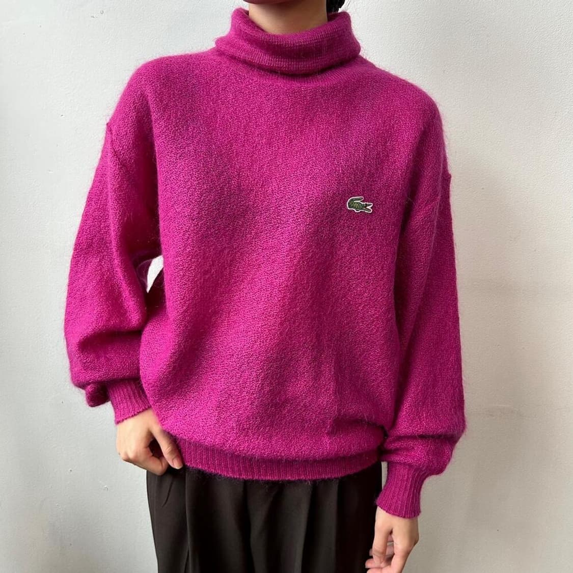 9866 - 라코스테 핑크 터틀넥 니트 상품이미지2