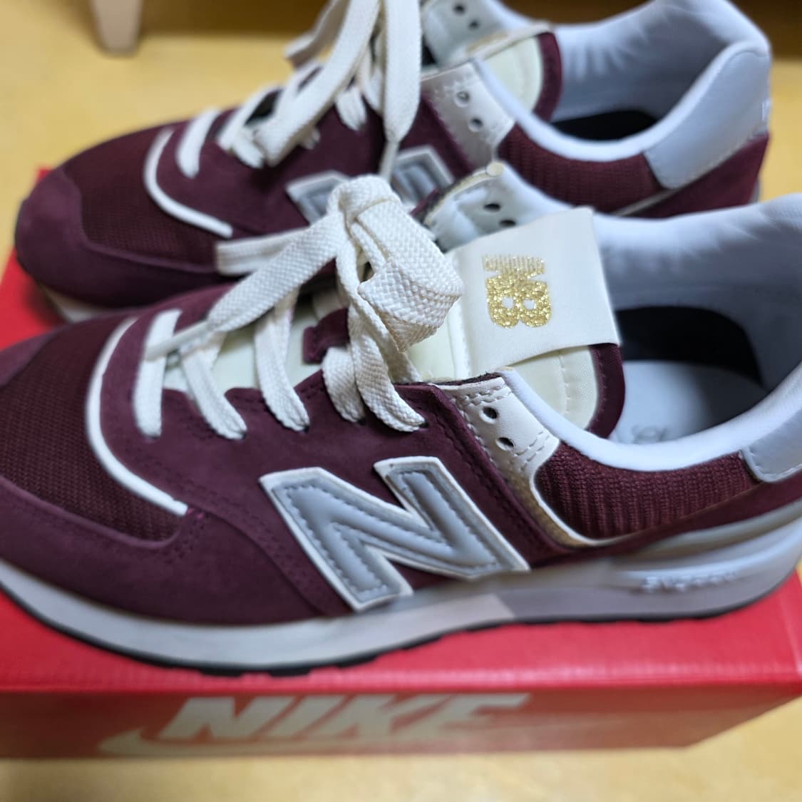 뉴발란스 레거시 574 버건디 230사이즈 U574LGAA (상태 최상) 상품이미지5