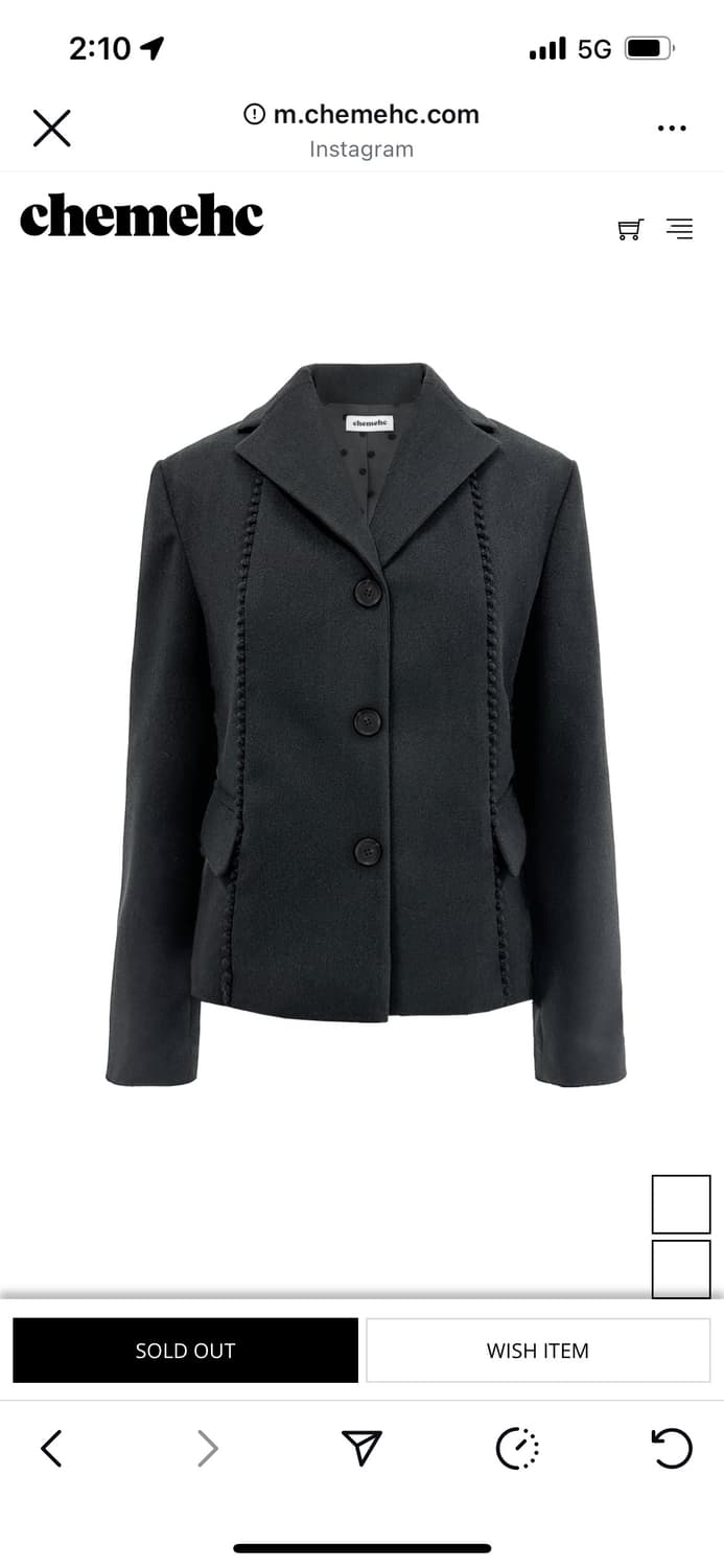 POM BOW JACKET (CHARCOAL) 상품이미지2