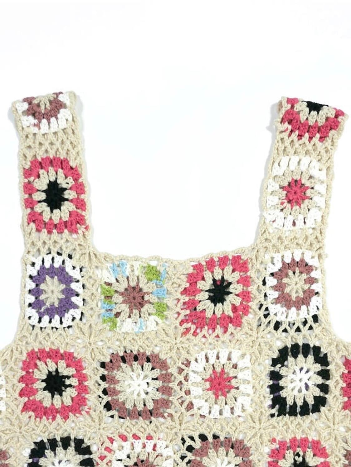vintage crochet vest 상품이미지1