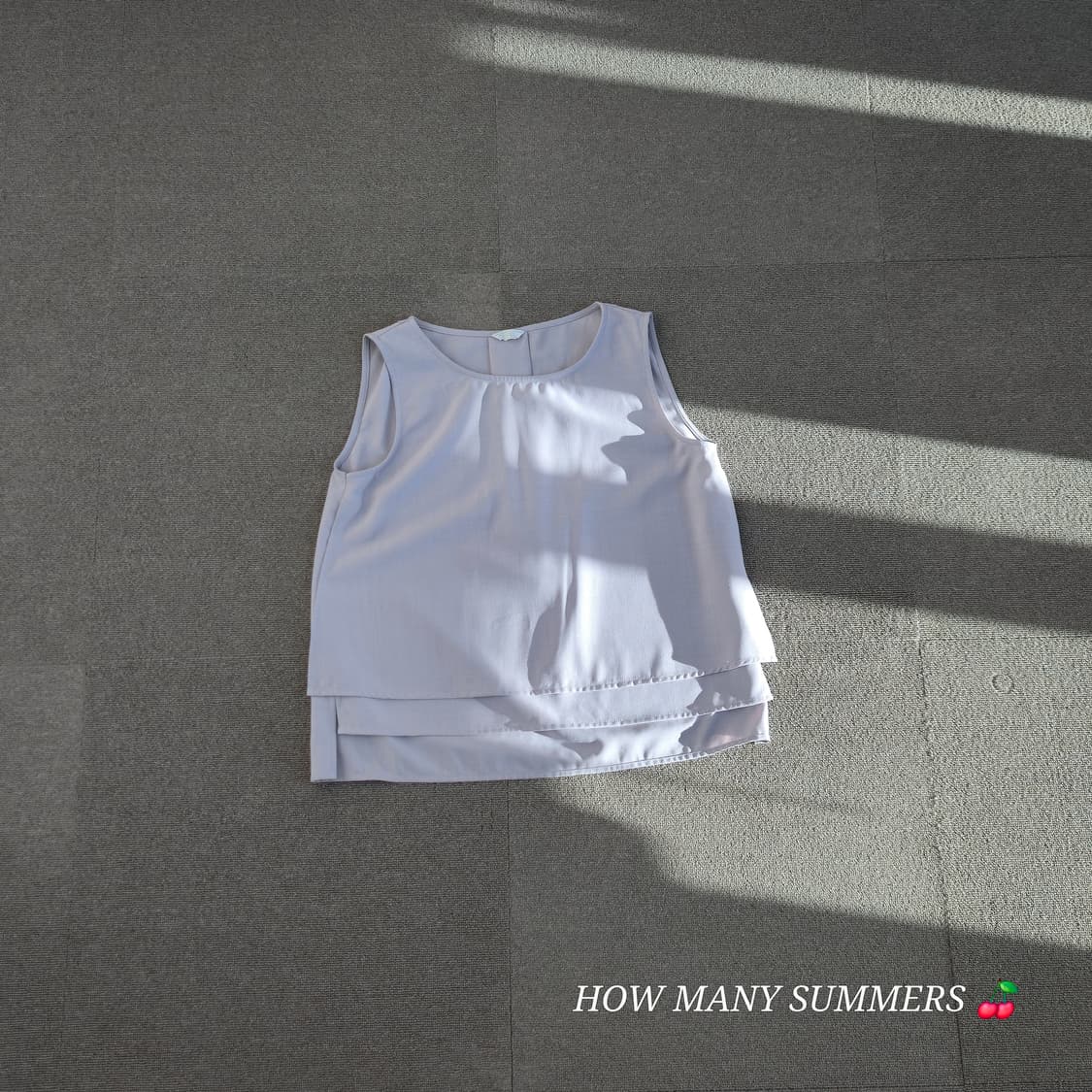 라이트 퍼플 슬리브리스 블라우스 상품이미지7