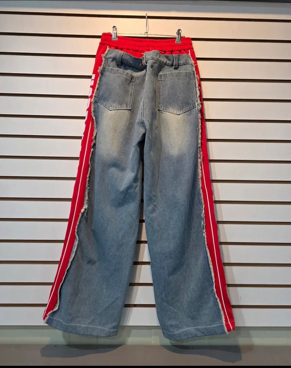 (남녀공용) 스위치 와일드 밴딩 데님 팬츠 상품이미지2
