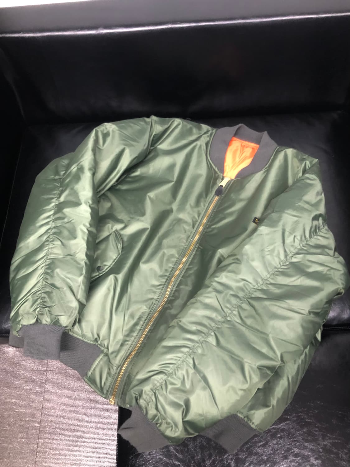 [3XL] 로스코 ma-1 항공점퍼 마원 봄버 MA1 세이지그린 상품이미지1