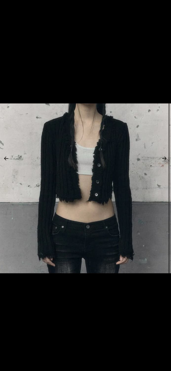 보헤미안서울 테슬 코튼 가디건 상품이미지1