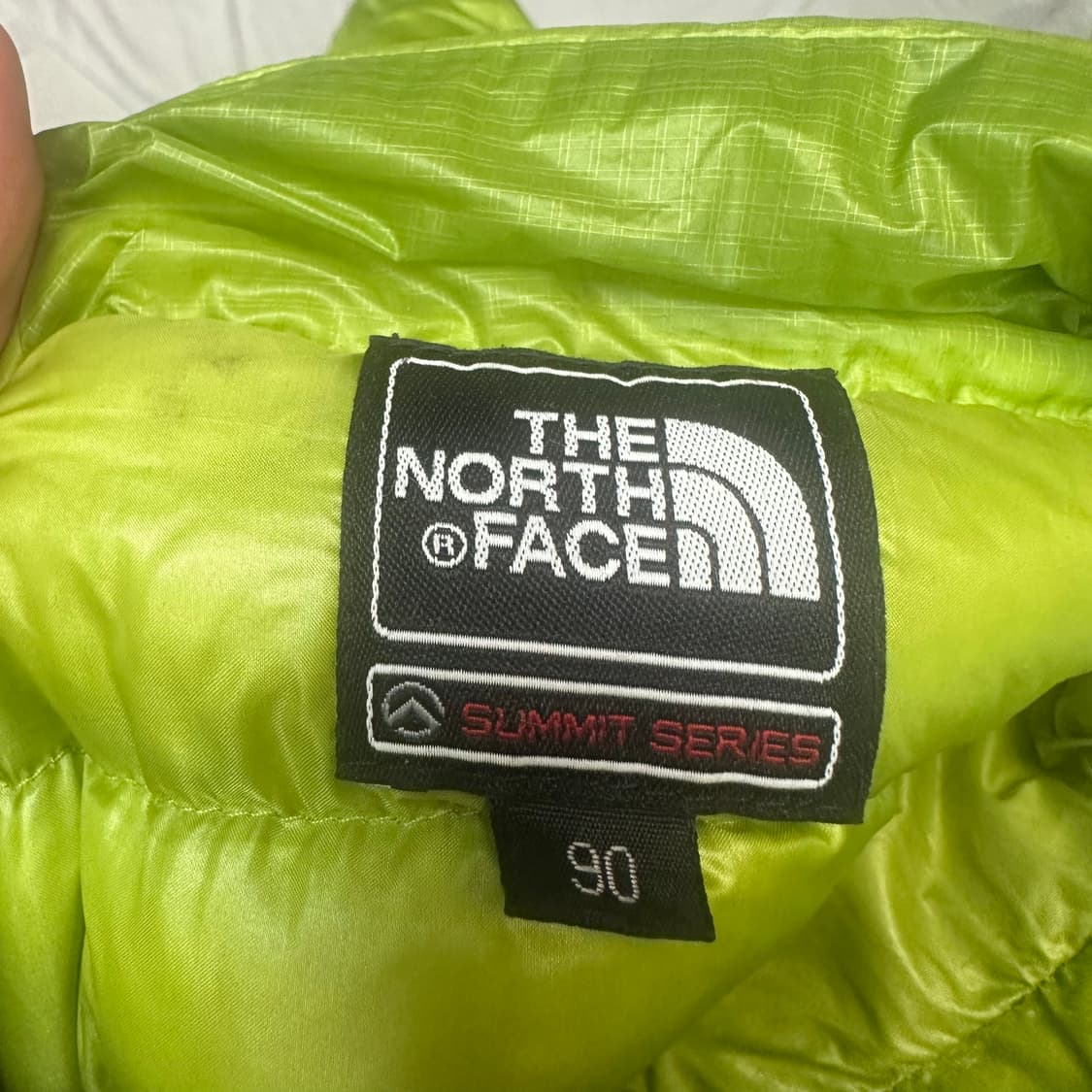 노스페이스 800 퍼텍스 퀀텀 서밋시리즈그린경량패딩 L 상품이미지3