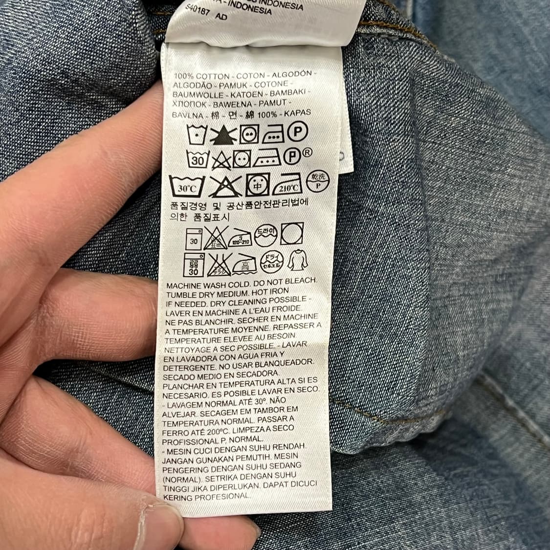 리바이스 웨스턴 데님 셔츠 y15765 상품이미지8