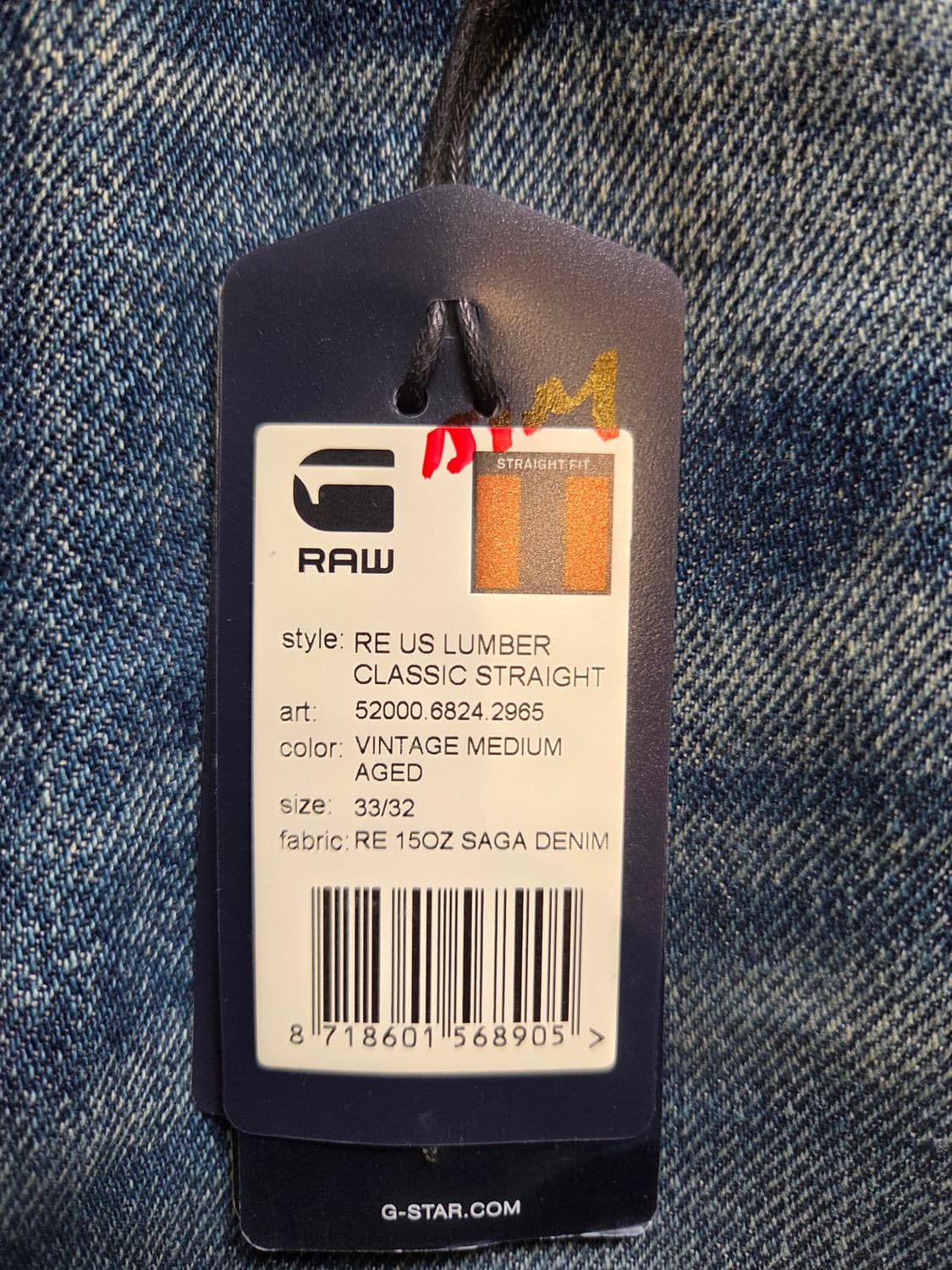 G-Star RAW 데님 청바지(W33/L32) 상품이미지8