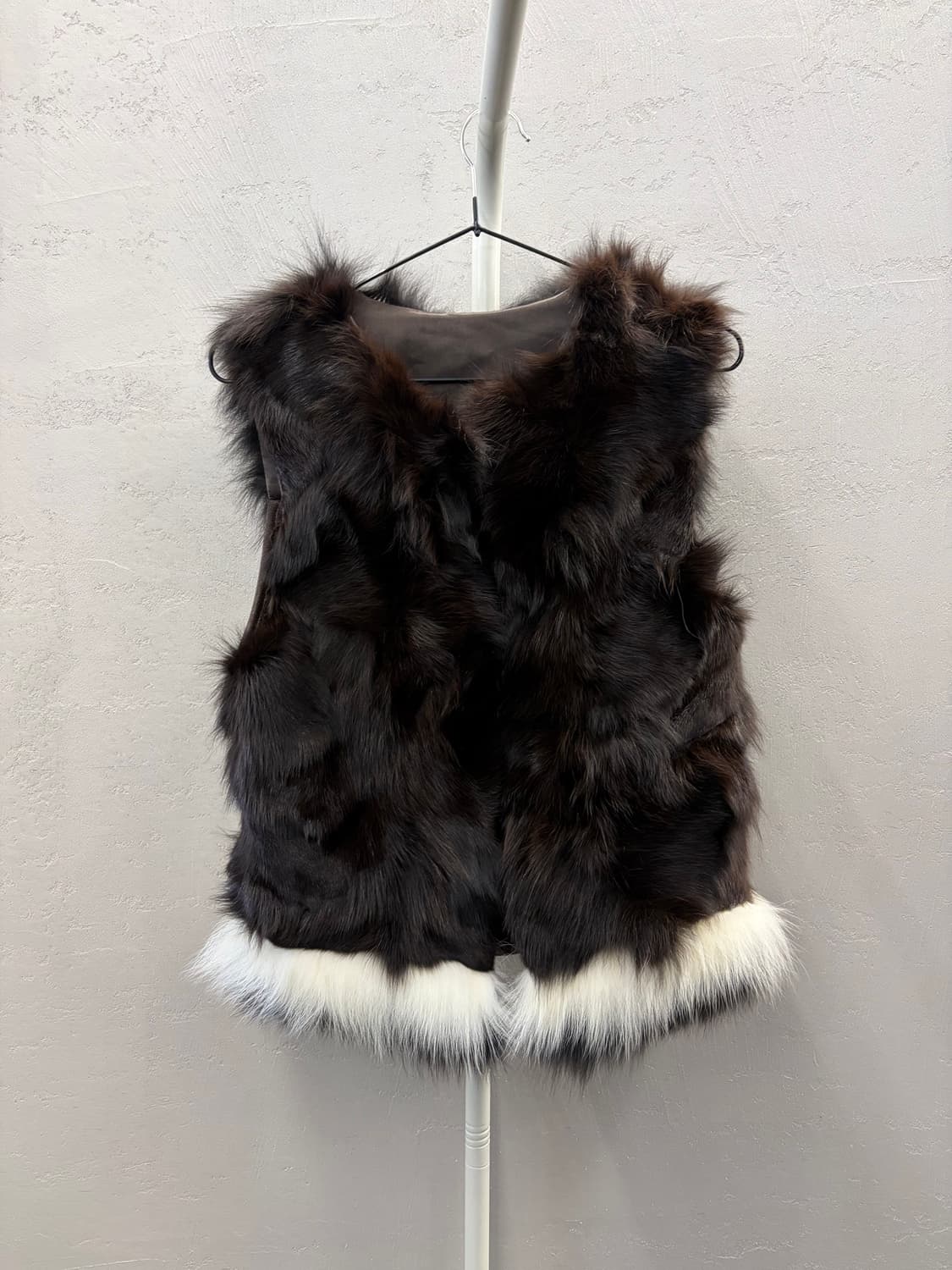 브라운 여우털 조끼 55 상품이미지2