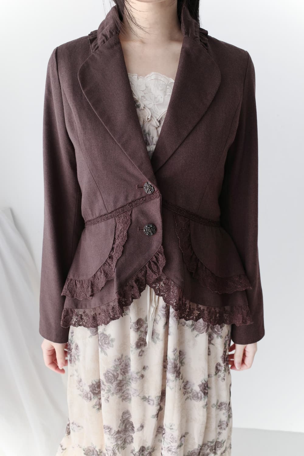 axes famme) frill lace jacket 상품이미지5
