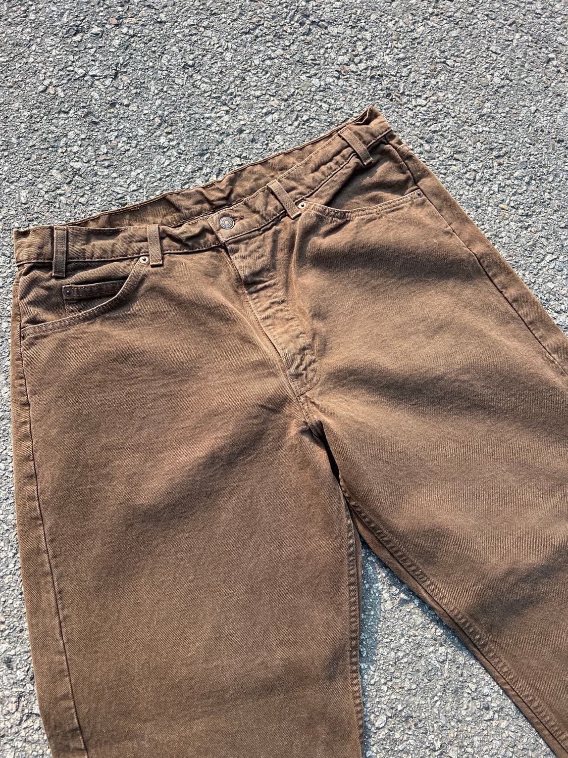 🇺🇸 90s 리바이스 565 루즈핏 와이드레그 브라운 38-30 상품이미지1