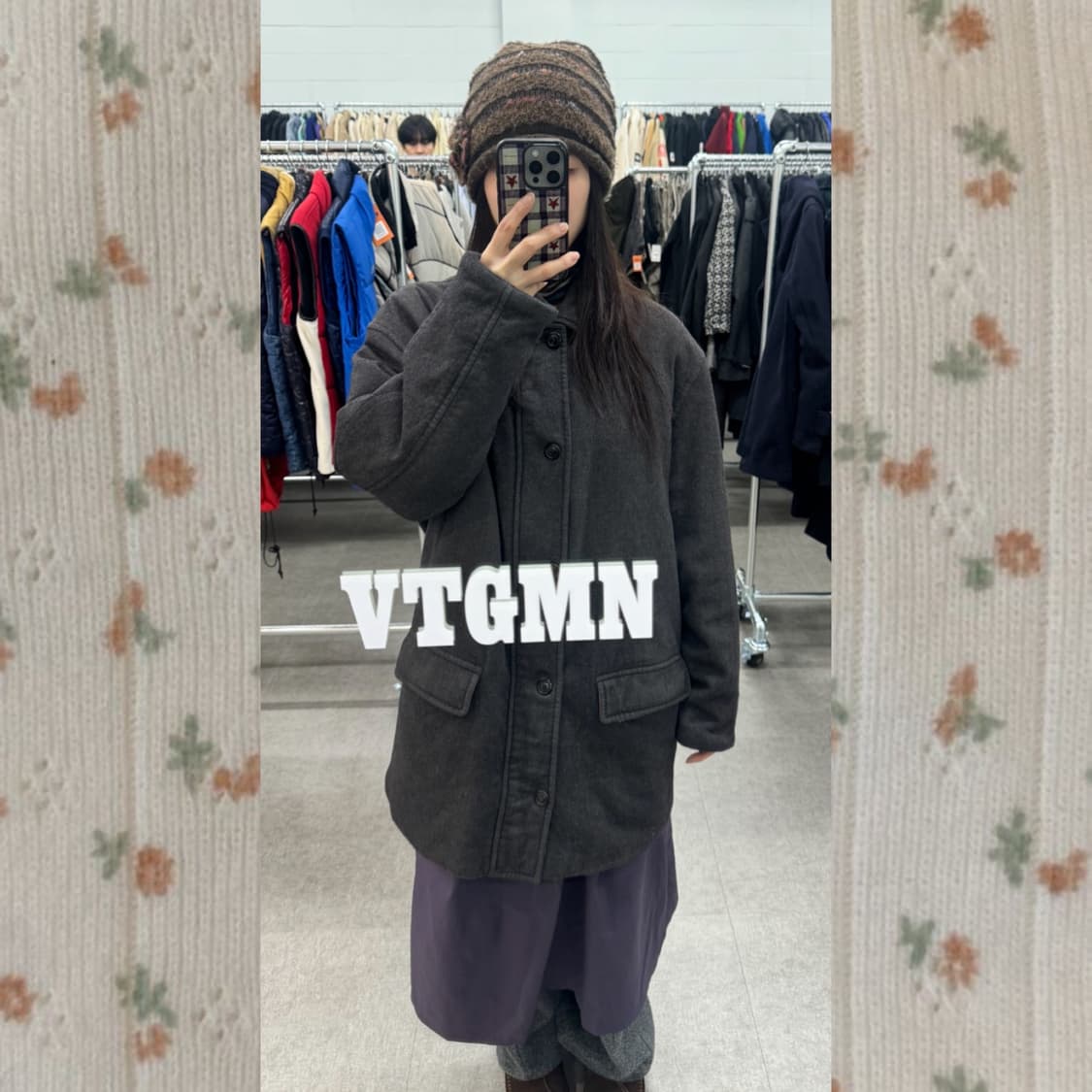 빈티지 그레이 코트 상품이미지1