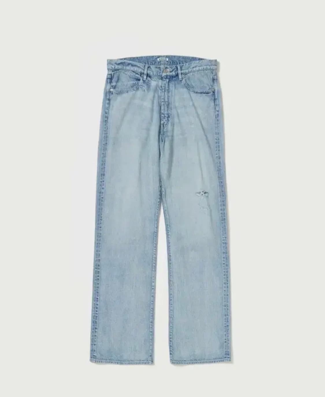 오라리 페이디드 라이트데님 와이드팬츠 상품이미지1