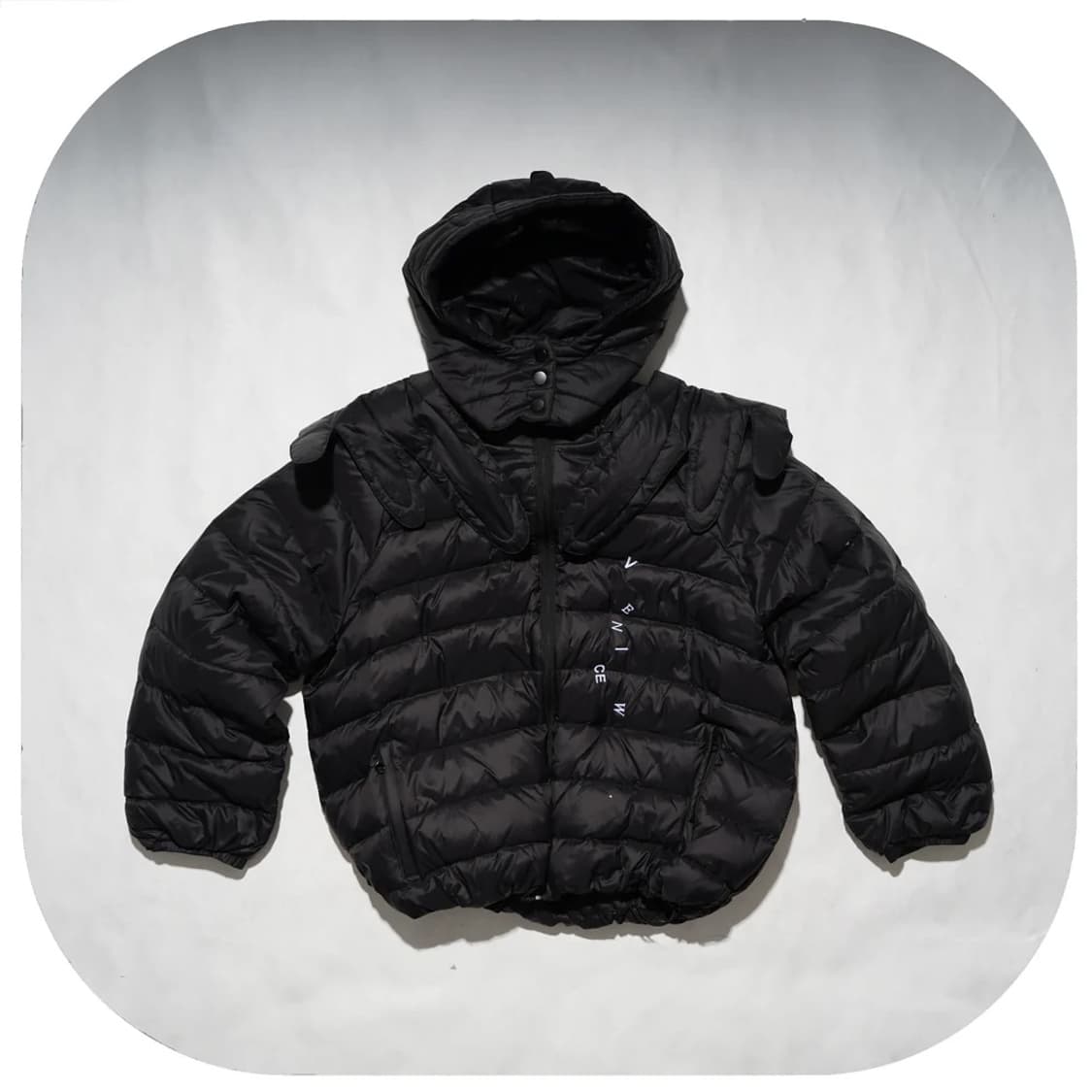 (구해요)베니스더블유 윙 푸퍼 자켓 블랙 상품이미지1