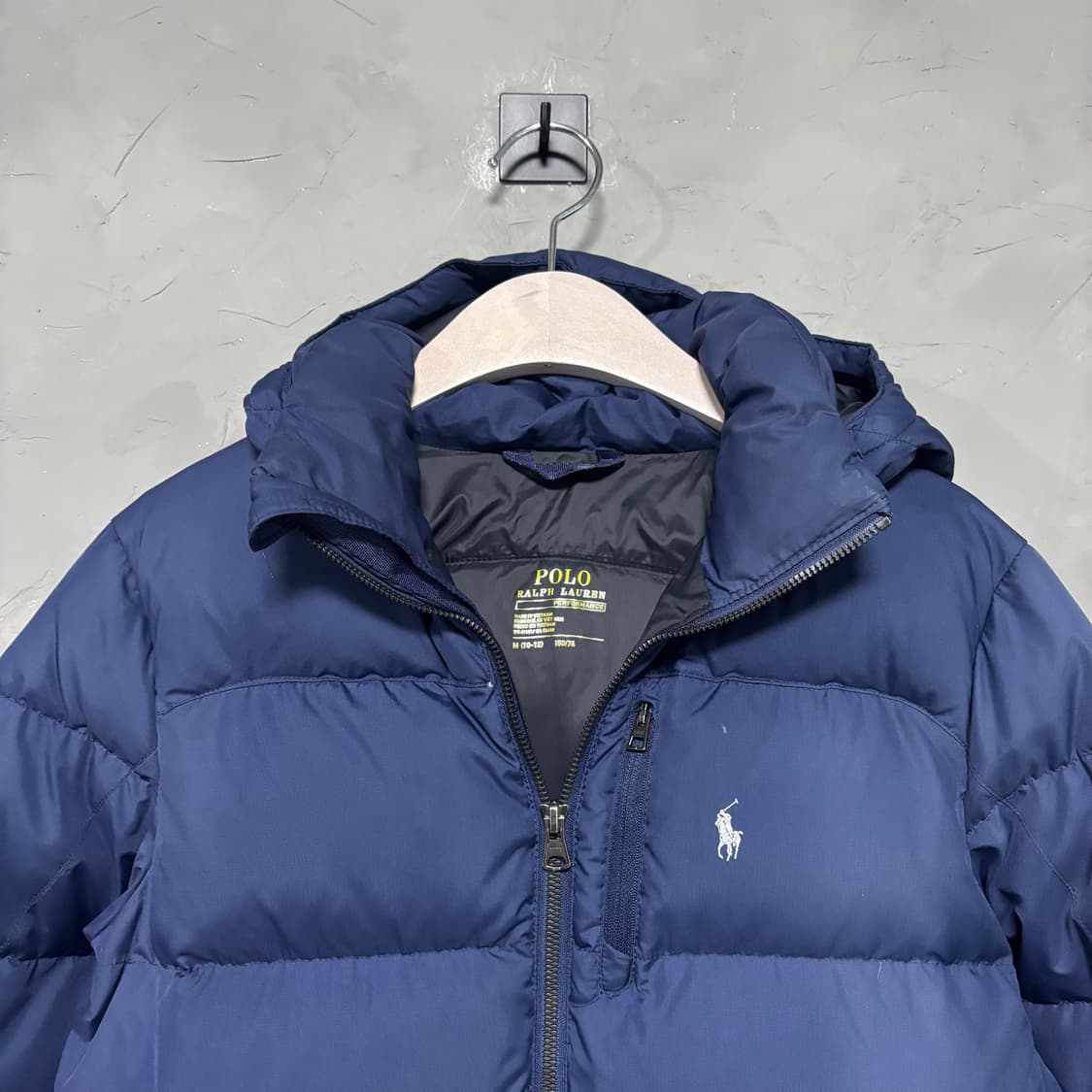 폴로 랄프로렌  푸퍼 덕다운 패딩 네이비  상품이미지2