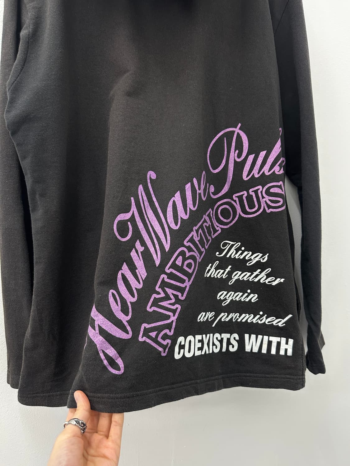 Collins punk lettering hoodie 상품이미지5