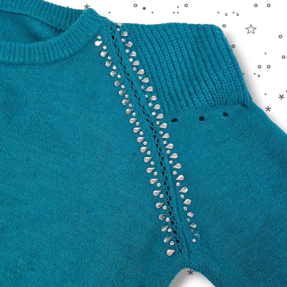 VTG 민트 쥬얼 긴팔 니트 상품이미지3