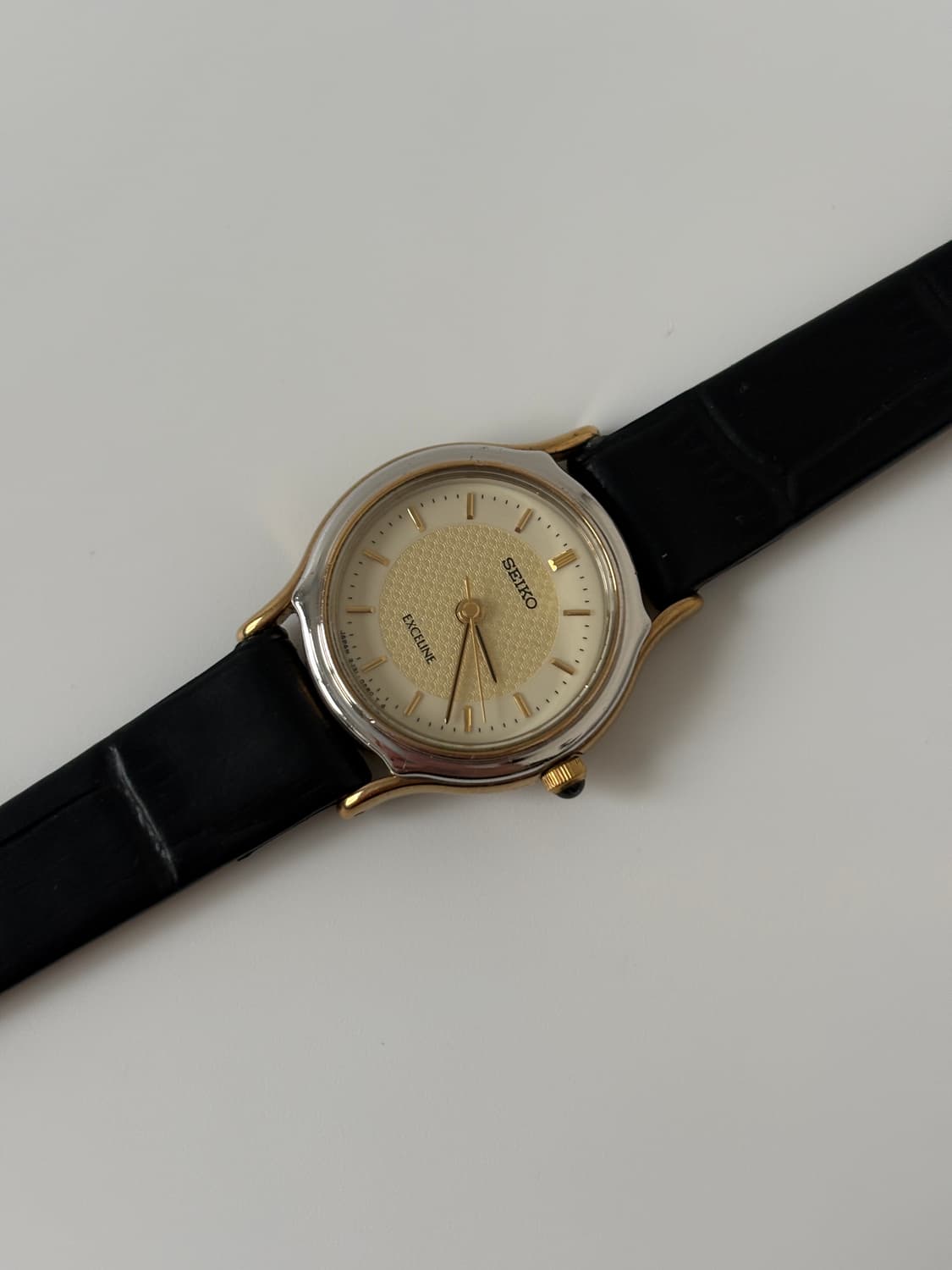 90s Exceline Silver Bezel Ladies Quartz 상품이미지4