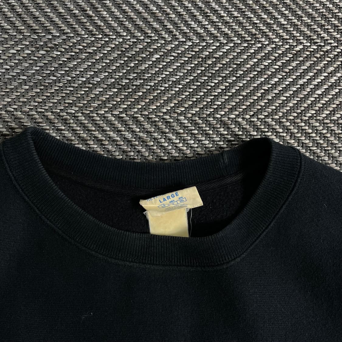 챔피온 리버스위브 빅로고 블랙 스웻 셔츠y 2933 상품이미지5