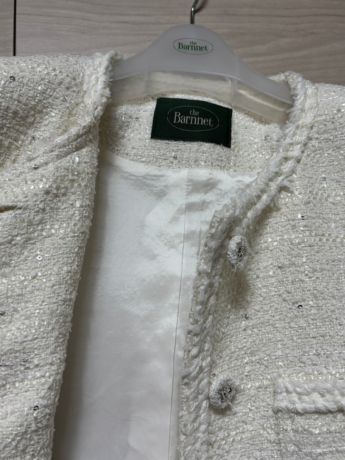 더바넷 멜리나melina  트위드자켓 아이보리 상품이미지5