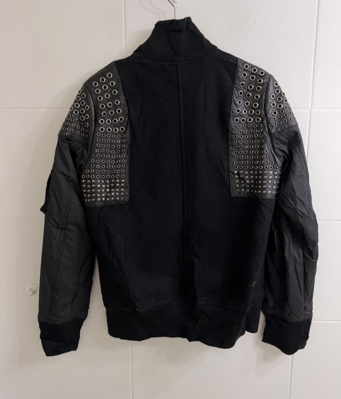 빈티지 펑크 아일렛 작사 항공점퍼 스터드 상품이미지3