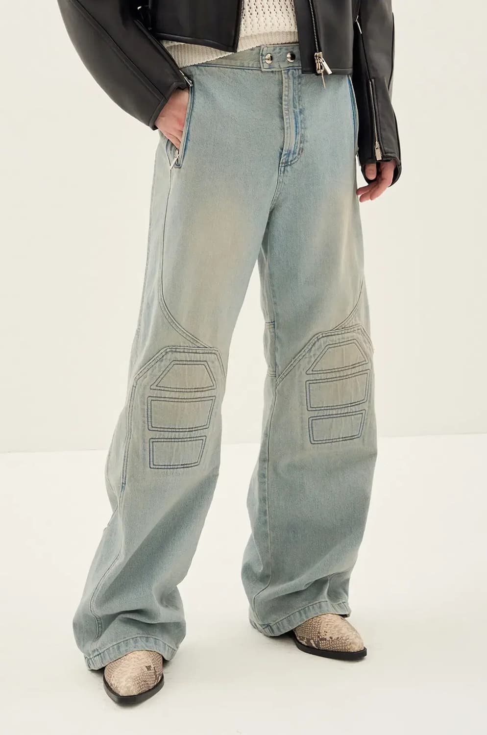 [시스템] 바이커 데님 팬츠 상품이미지2