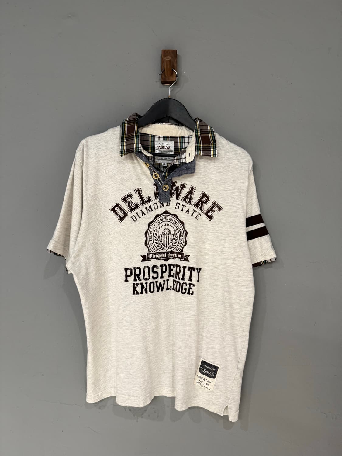 shirt layered lettering collar tee 상품이미지3