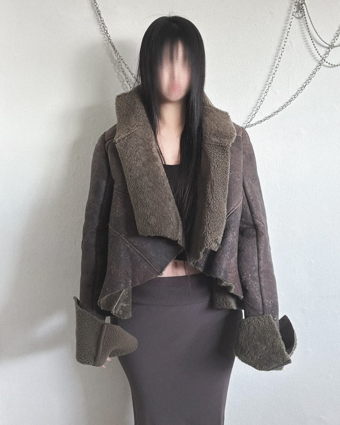 릭오웬스 팔레 갈리에라 전시 시어링 자켓 상품이미지1