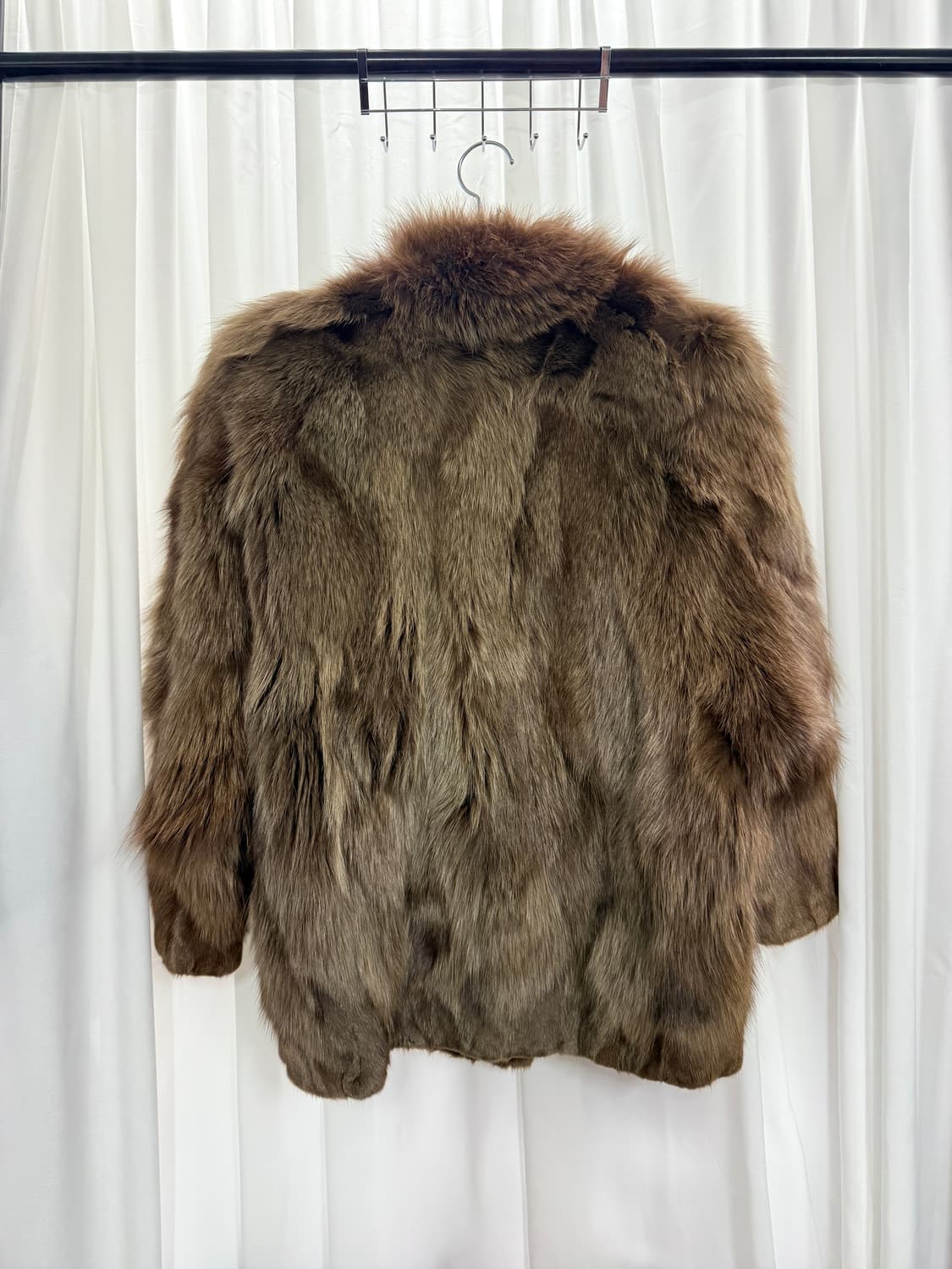 Fox fur jacket (brown) 상품이미지6