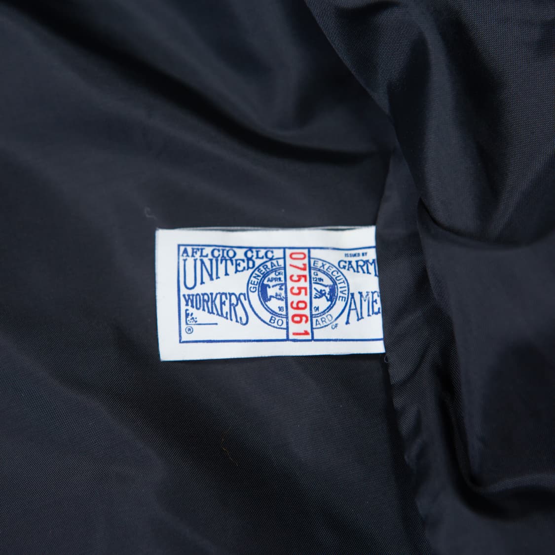 90s 레더암 패치워크 바시티 자켓 네이비 상품이미지9