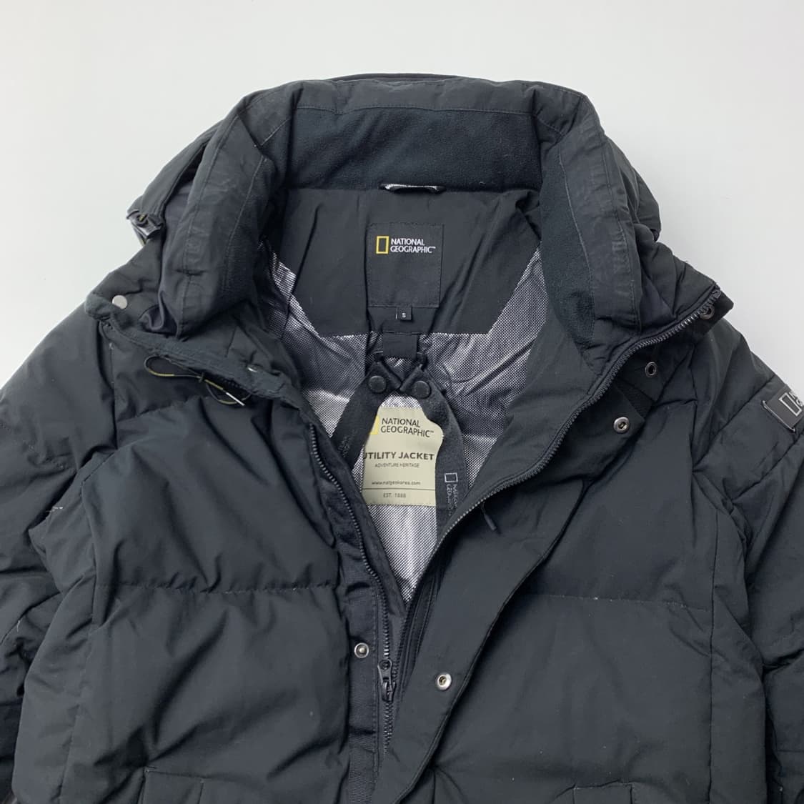 [90/정품] 내셔널지오그래픽 덕다운 롱패딩 블랙 상품이미지3