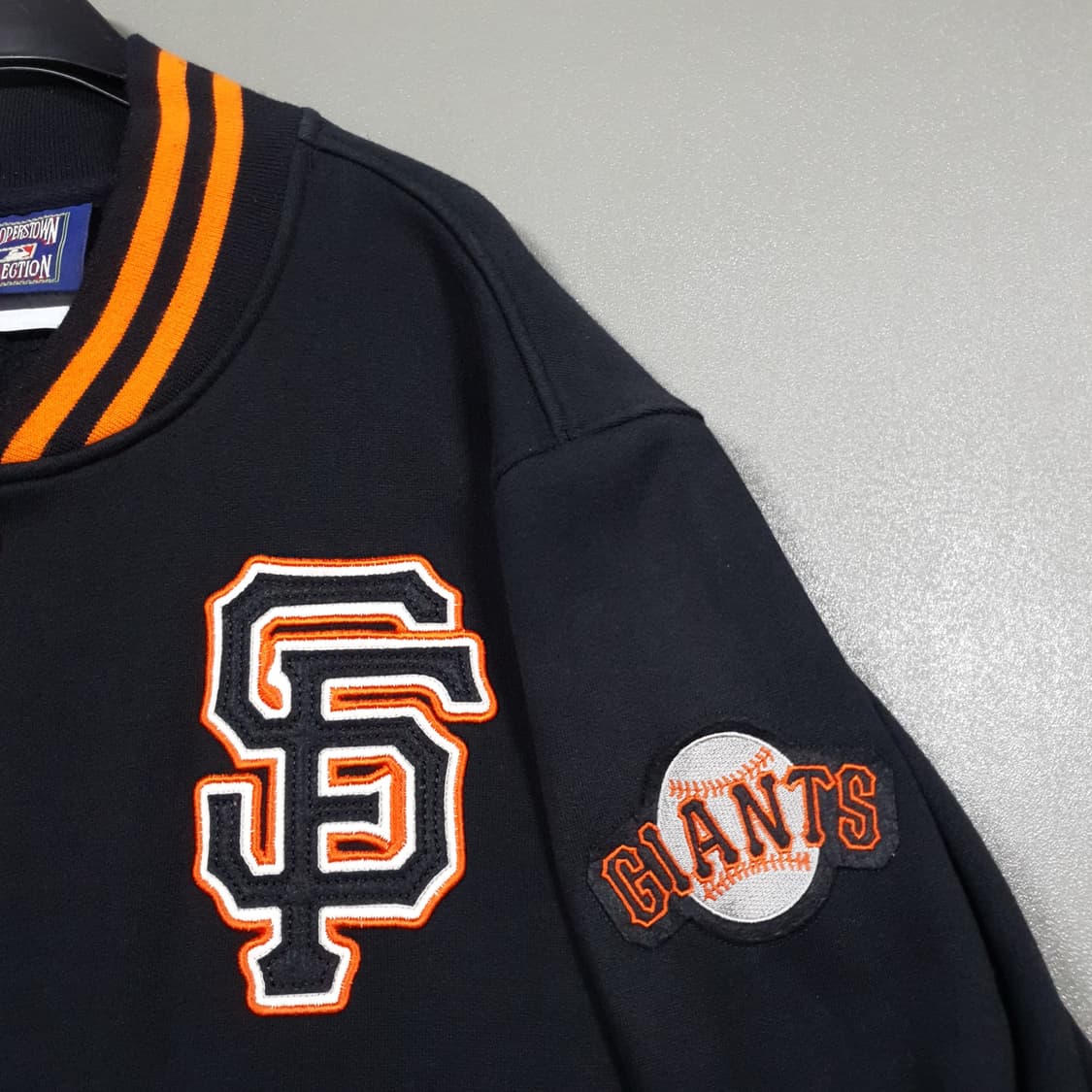 L) 쿠퍼스타운 90s MLB 샌프란시스코 코튼 스웻 바시티 자켓 상품이미지2