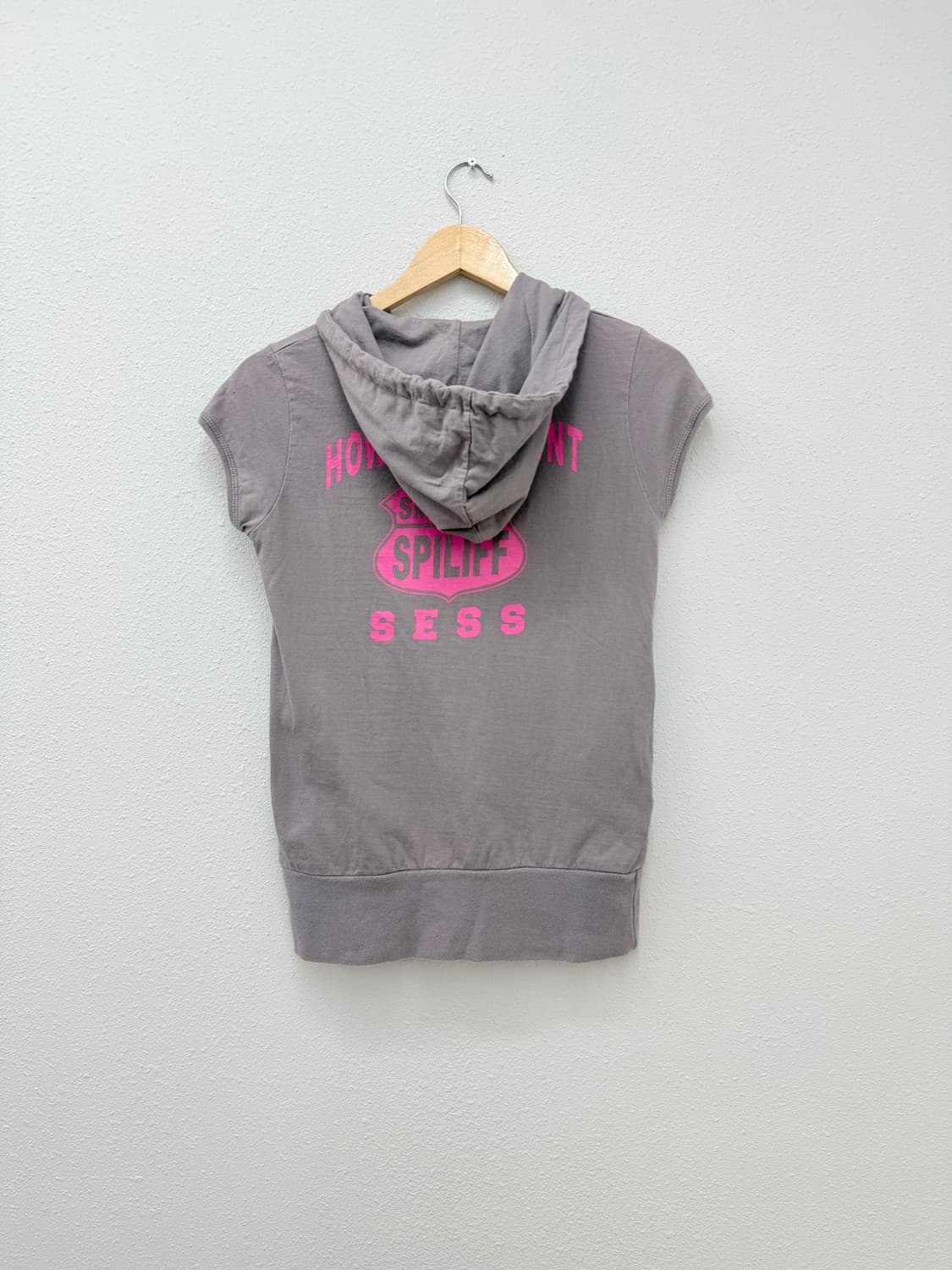 빈티지 로고 캡소매 반팔 후드 상품이미지6