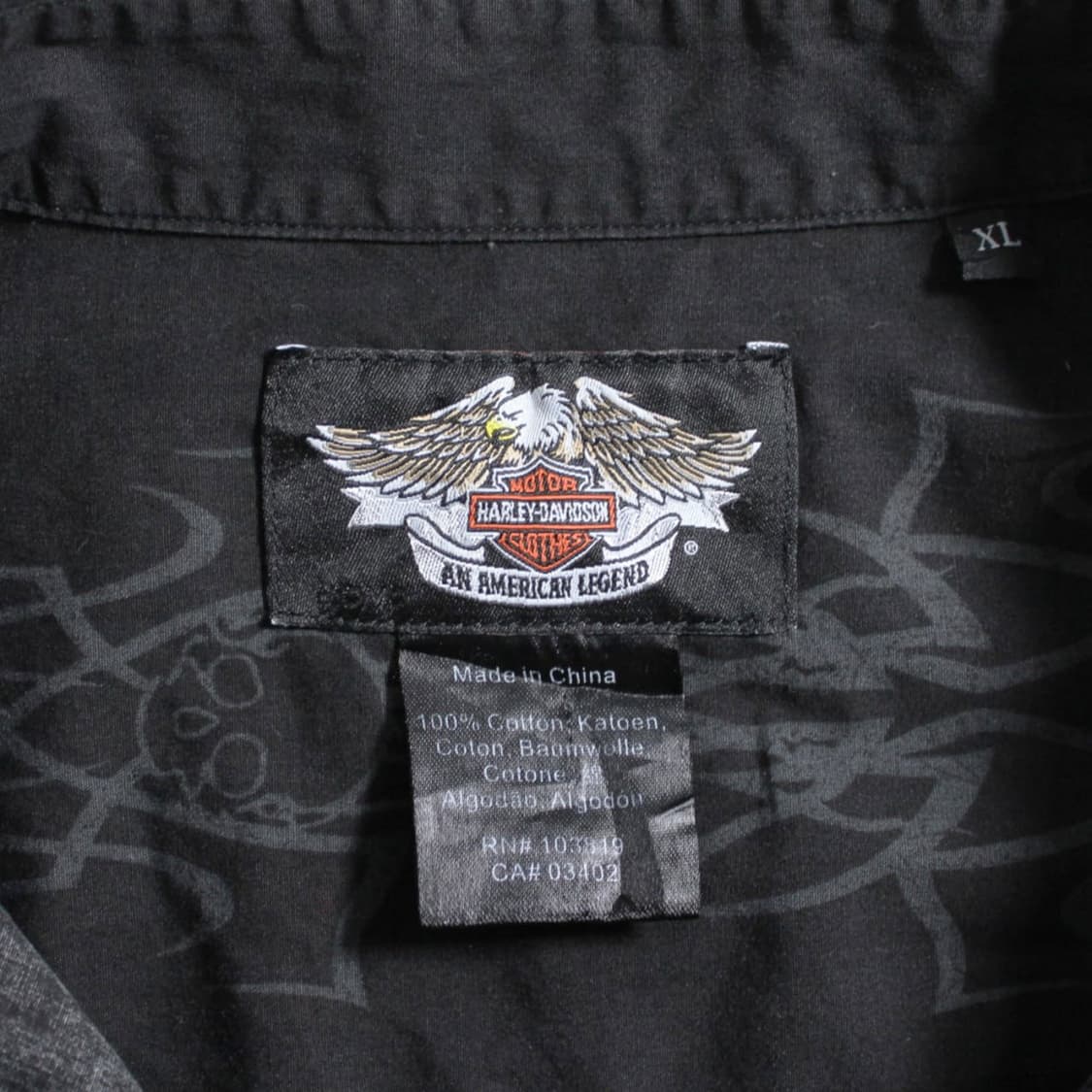 06's Harley-Davidson 할리 데이비슨 트라이벌 스컬 셔츠 상품이미지4