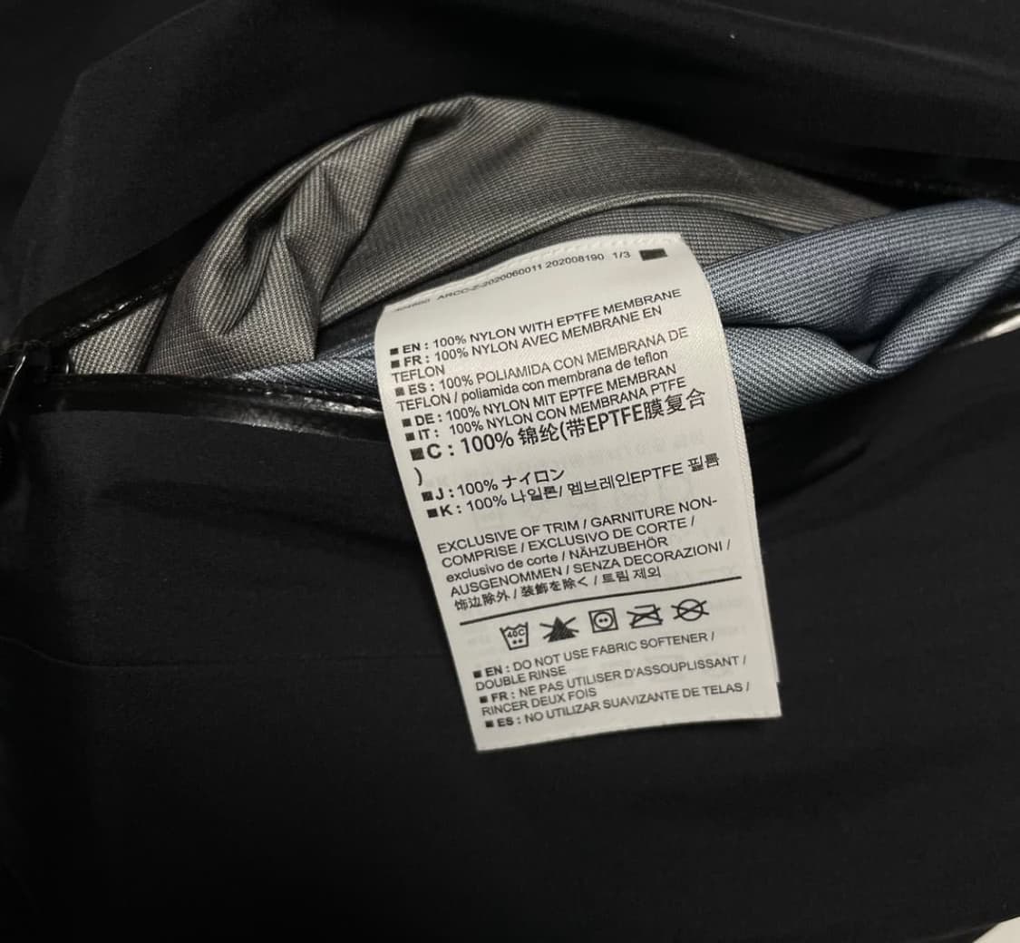 아크테릭스 베타 lt 블랙 바람막이 M 상품이미지4