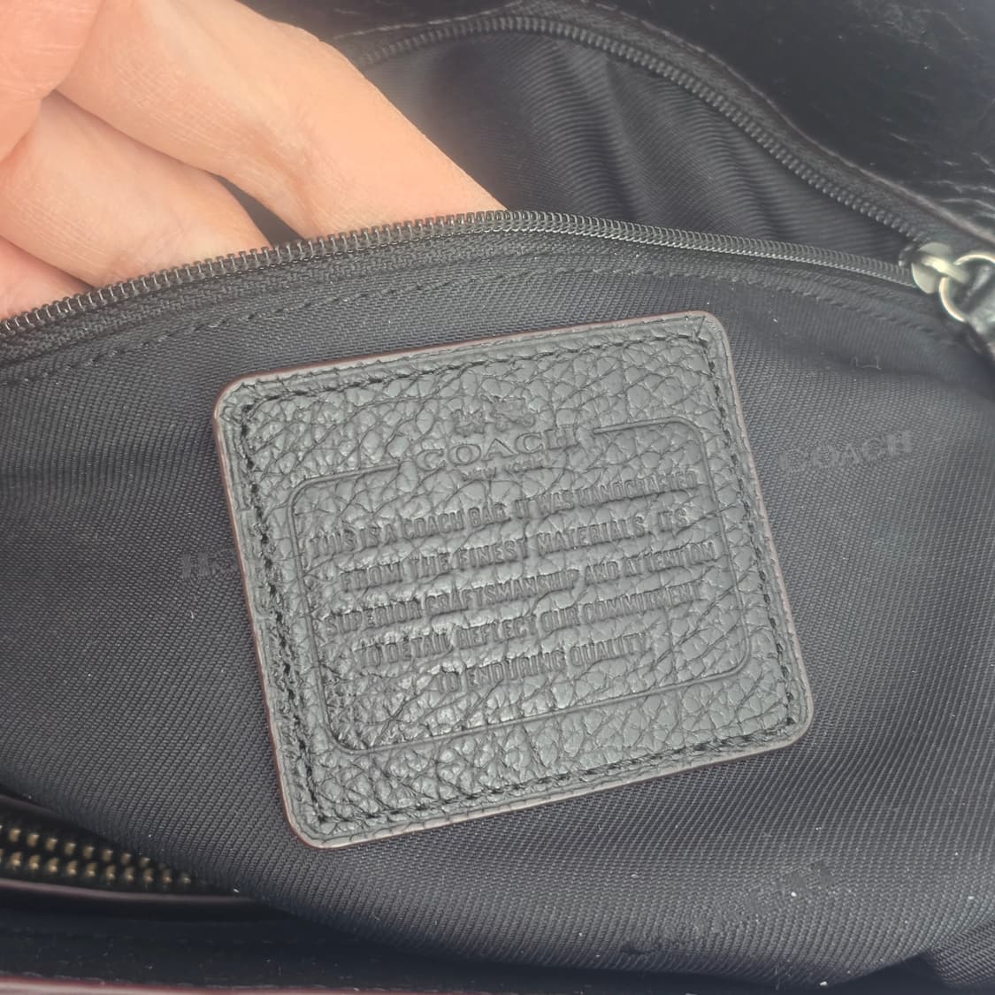 COACH 뉴욕 데님 패치워크 토트백 상품이미지5