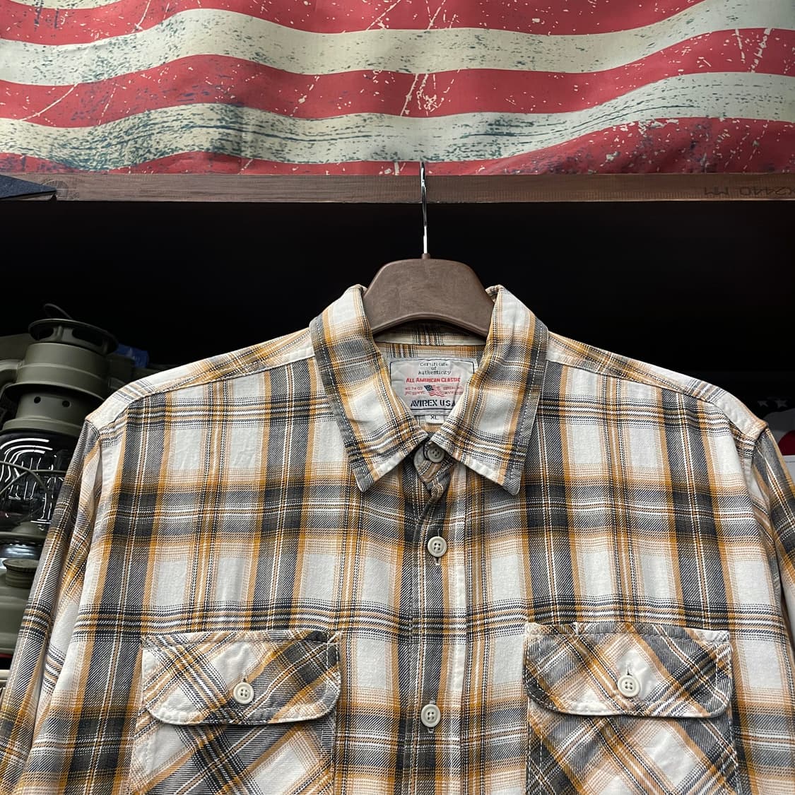 아비렉스 아메리칸 클래식 체크 포켓 셔츠 N209 상품이미지3