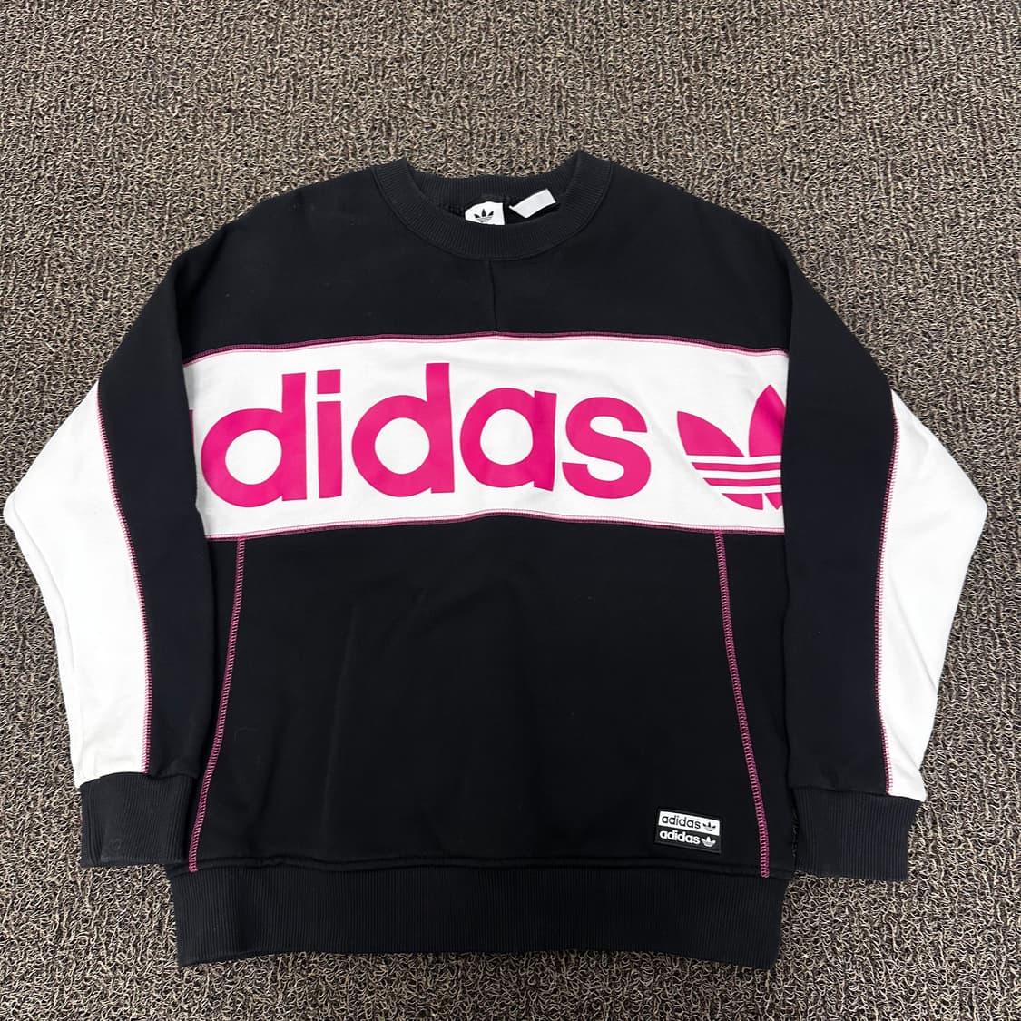 아디다스 기모 맨투맨 블랙 XS 상품이미지1