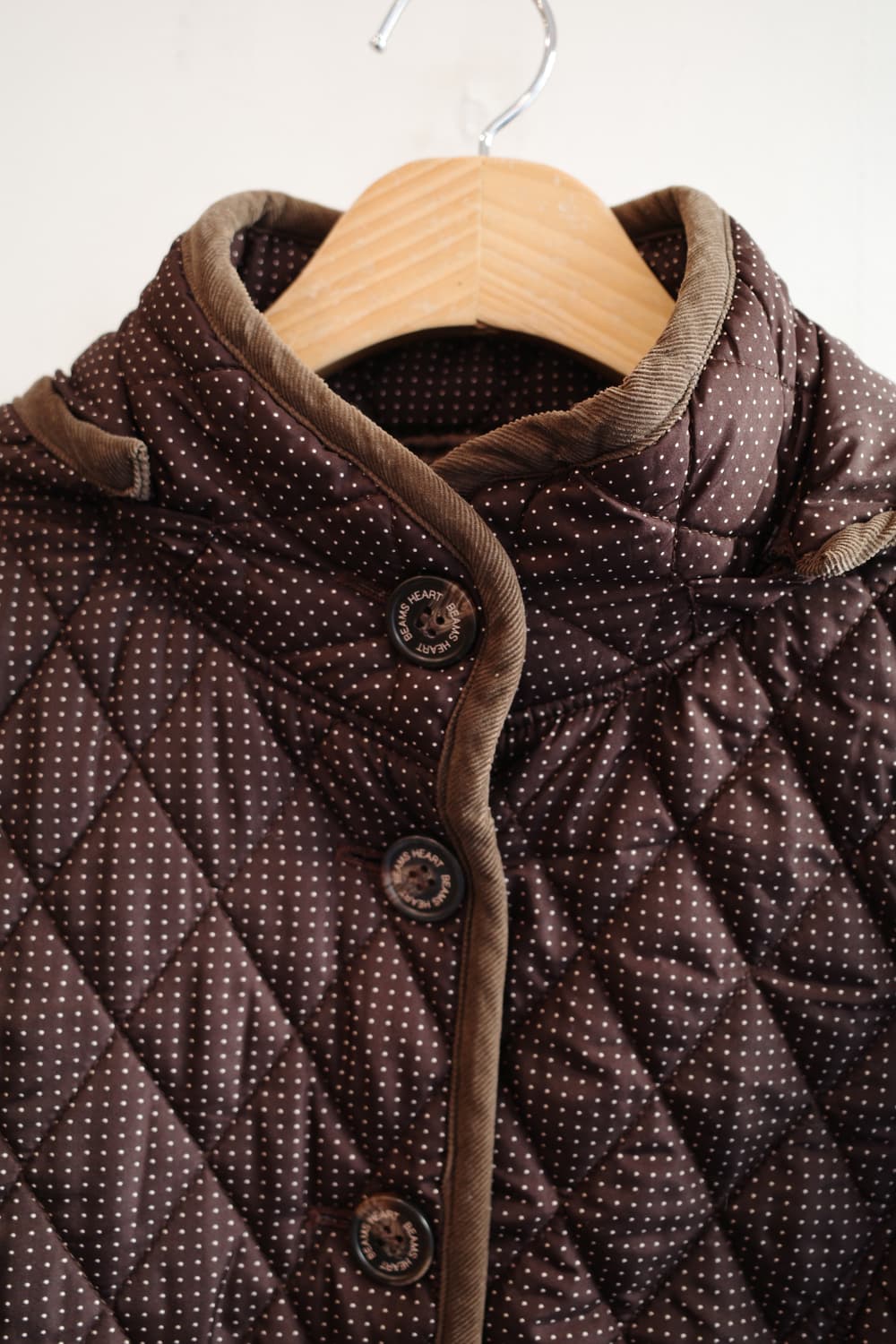 BEAMS HEART 빔즈허트 도트패턴 퀼팅자켓 상품이미지4
