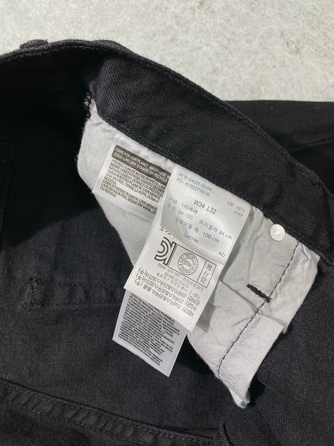 [34] Levi's 514 빈티지 리바이스 블랙 데님팬츠 상품이미지7