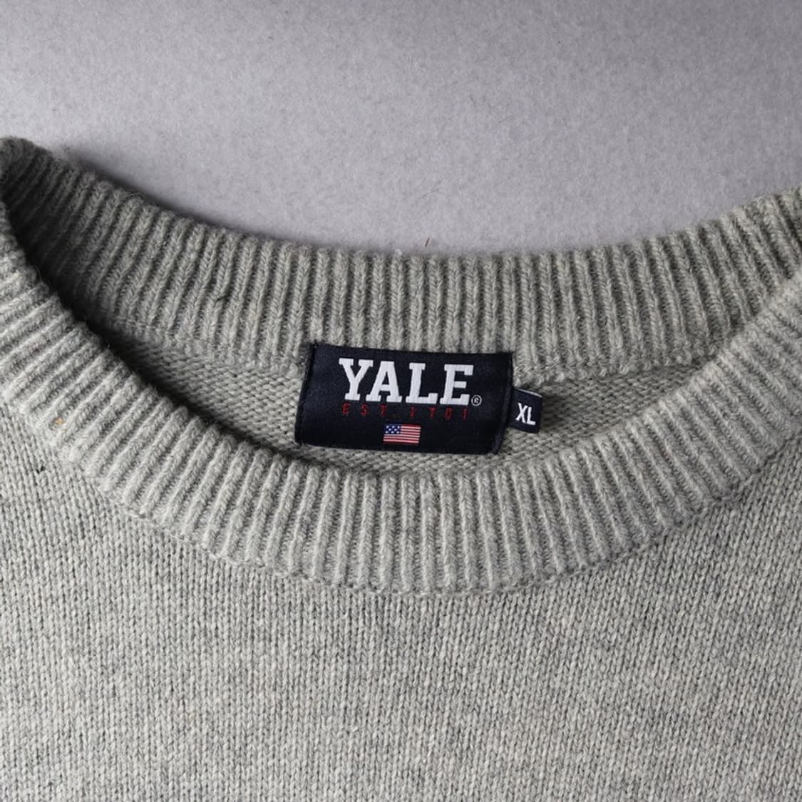 예일 불독 그레이 니트 XL 상품이미지5
