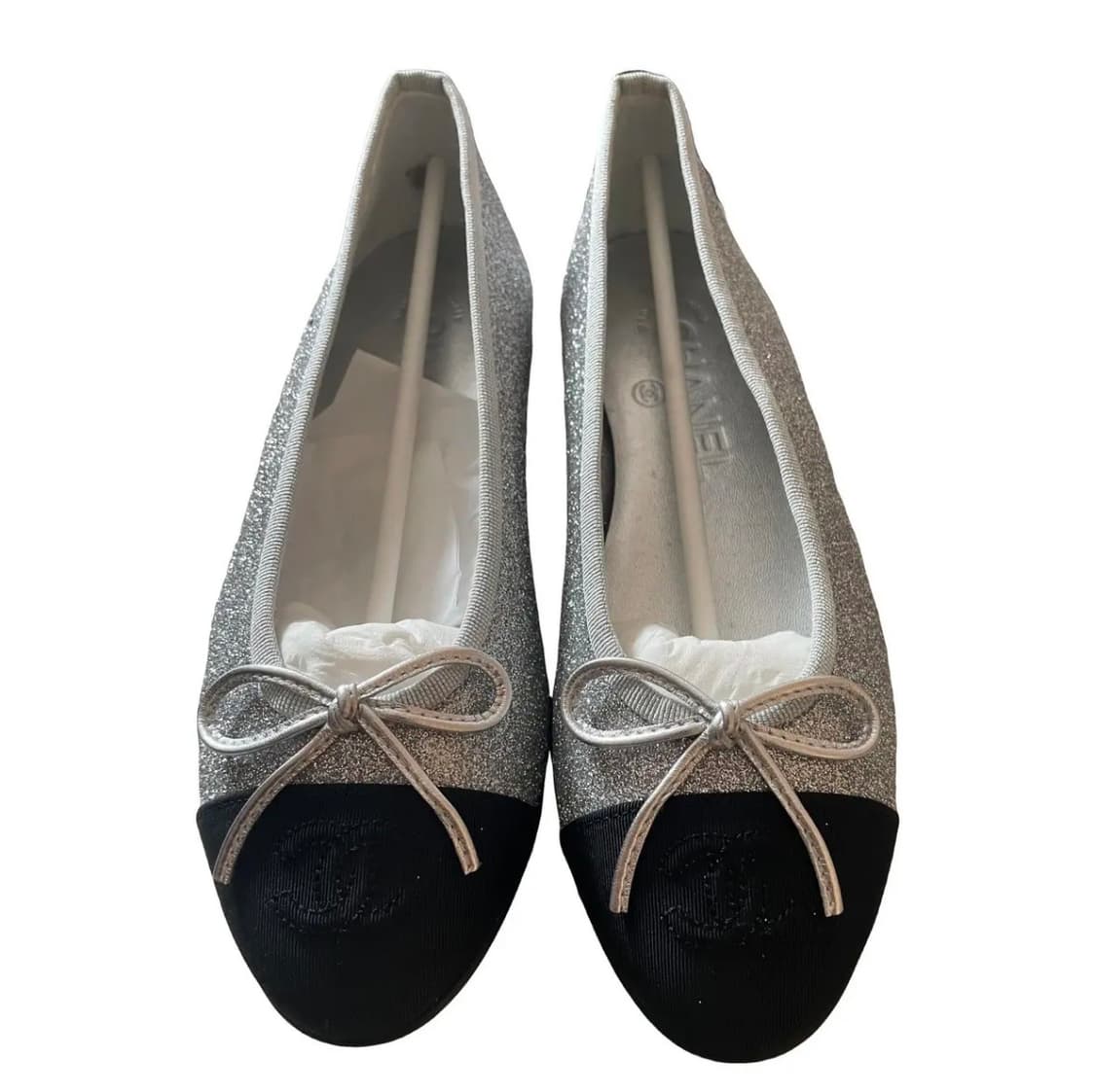 샤넬 플랫슈즈 글리터 37 상품이미지1