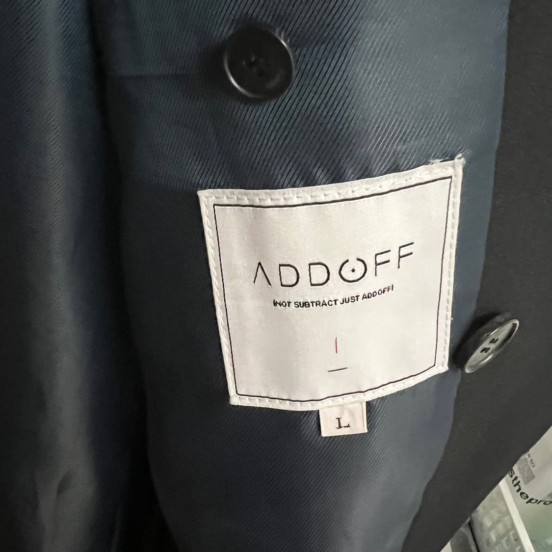 애드오프 히든 블레이저 블랙 L  상품이미지4